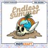 Endless Summer Skull PNG Design