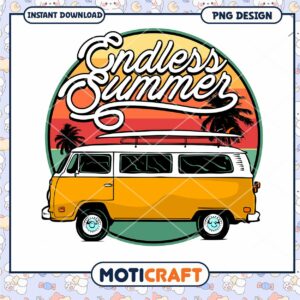 Endless Summer Van PNG Design