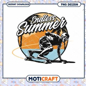 Endless Summer Skateboard PNG Design