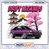 Drift Legends PNG Design Download