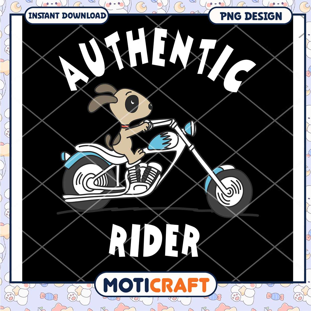 Dog Rider PNG Authentic Motorcycle Design Dog Rider PNG Authentic Motorcycle Design