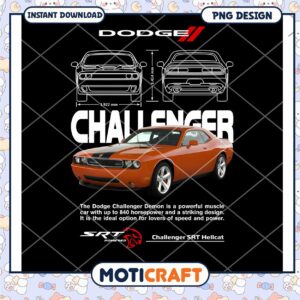 Dodge Challenger SRT Hellcat PNG Design