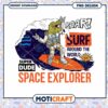 Dinosaur Astronaut Surfer PNG 2 Dinosaur Astronaut Surfer PNG
