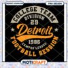 Detroit College Football Team PNG 1986 2 Detroit College Football Team PNG 1986