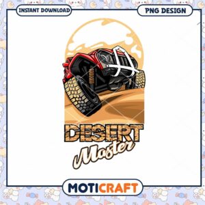 Desert Master Jeep PNG Design