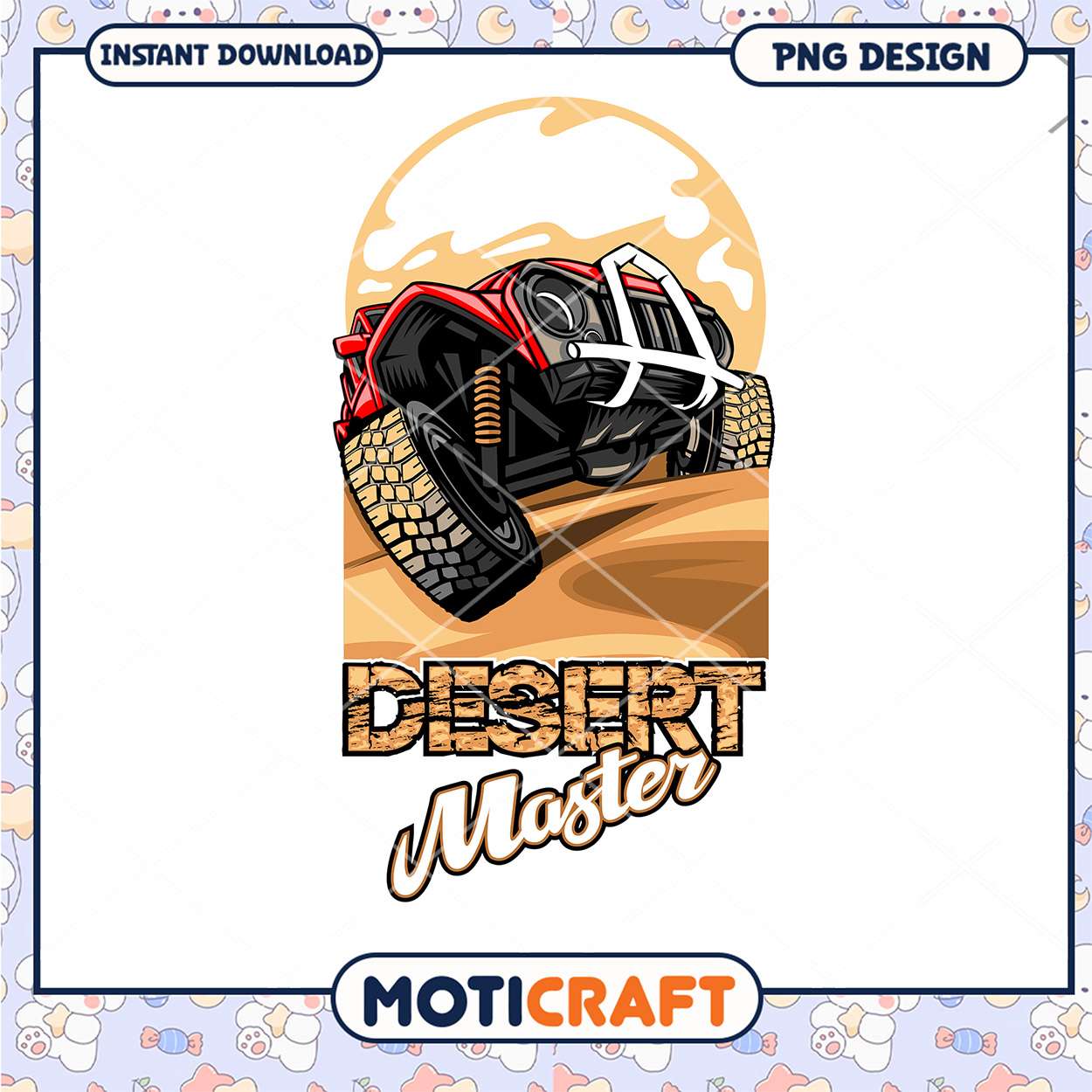 Desert Master Jeep PNG Design Desert Master Jeep PNG Design