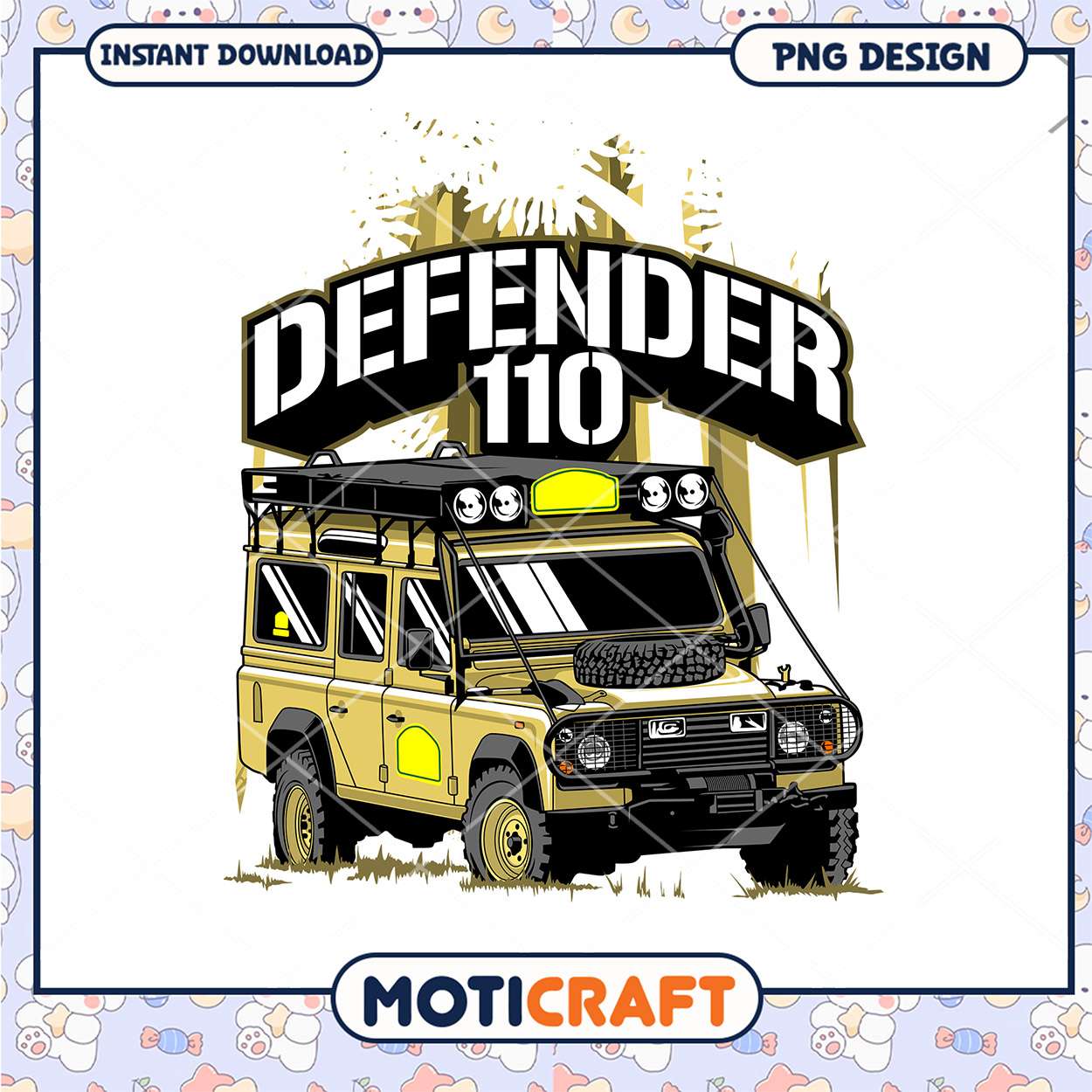 Defender 110 PNG Design Graphic Defender 110 PNG Design Graphic