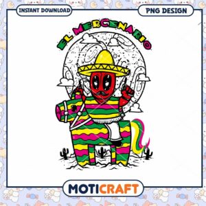 Deadpool Pinata PNG Design Instant Download