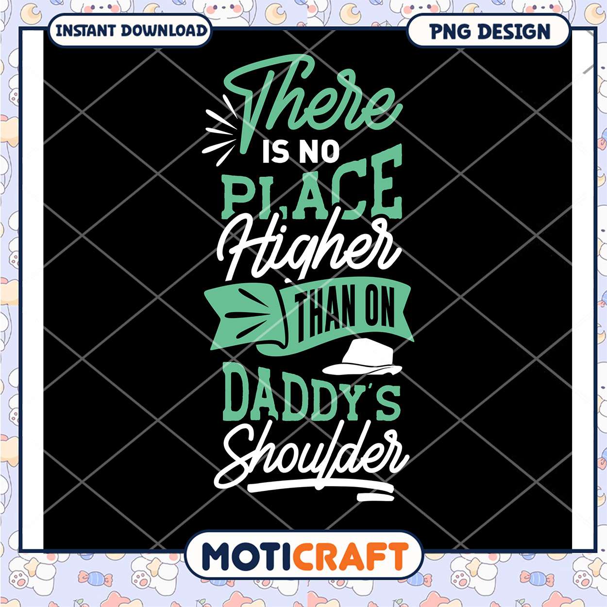 Daddy's Shoulder PNG Sublimation Design Daddy's Shoulder PNG Sublimation Design