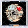 Cute Robot Love PNG Design