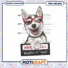 Cute Husky PNG Design Beware Of Dog