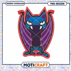 Cute Bat PNG Design Instant Download