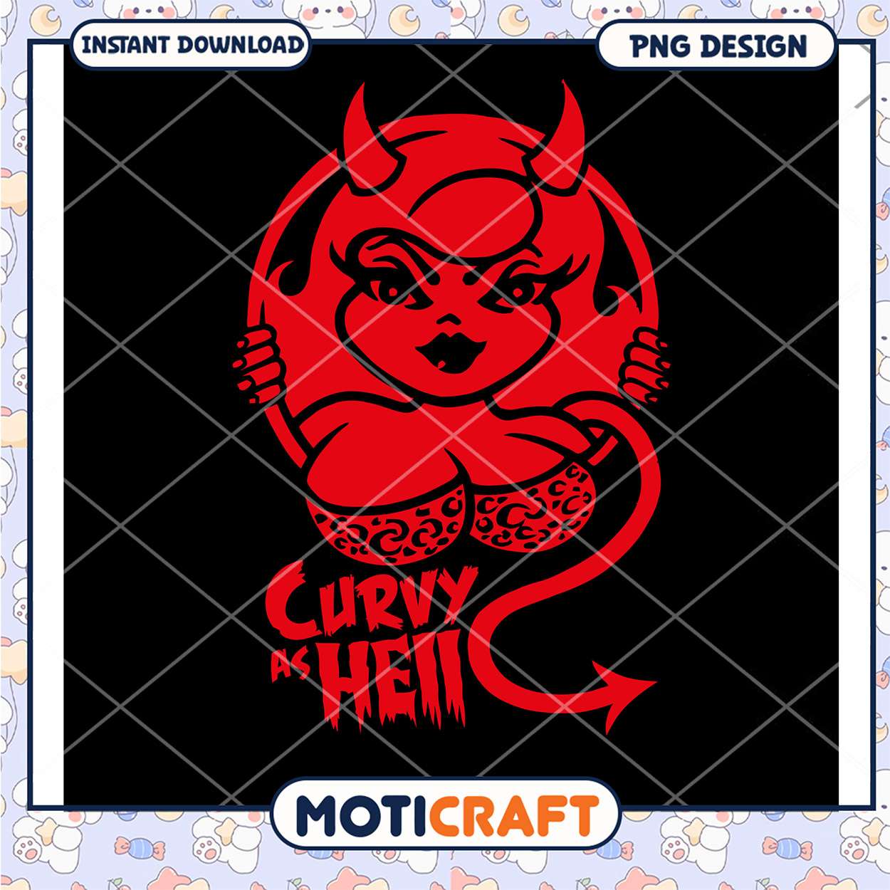 Curvy As Hell Devil Girl PNG Design Curvy As Hell Devil Girl PNG Design