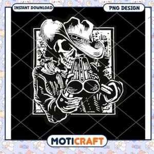 Cowboy Skull PNG Instant Download