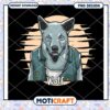 Cool Wolf PNG Design Instant Download