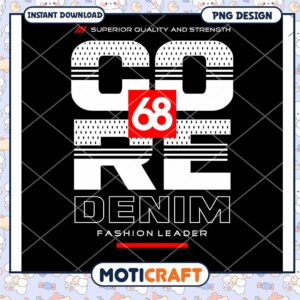 Core Denim 68 PNG Design Graphic