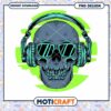 Cool Skull Headphones PNG Design 2 Cool Skull Headphones PNG Design