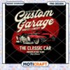 Classic Car Garage PNG Design