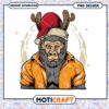 Christmas Gorilla PNG Design Instant Download