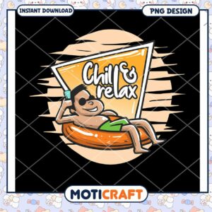 Chill Relax Summer PNG Design