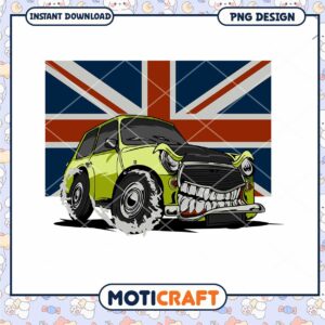 Cartoon Mini Cooper PNG Design
