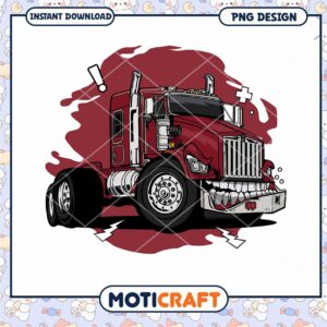 Cartoon Truck PNG Design Download