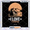 Camping PNG Design I Love Camping Est 1997