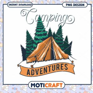 Camping Adventures PNG Design