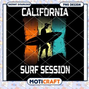 California Surf Session PNG Design
