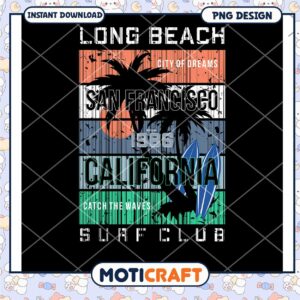 California Surf Club PNG Design