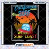 California Surf Coast PNG Design