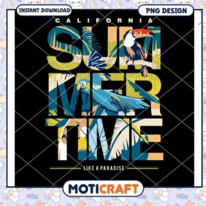 California Summer Time PNG Design