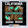 California Surf 1960s PNG Design