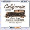 California Hot Rod PNG Design