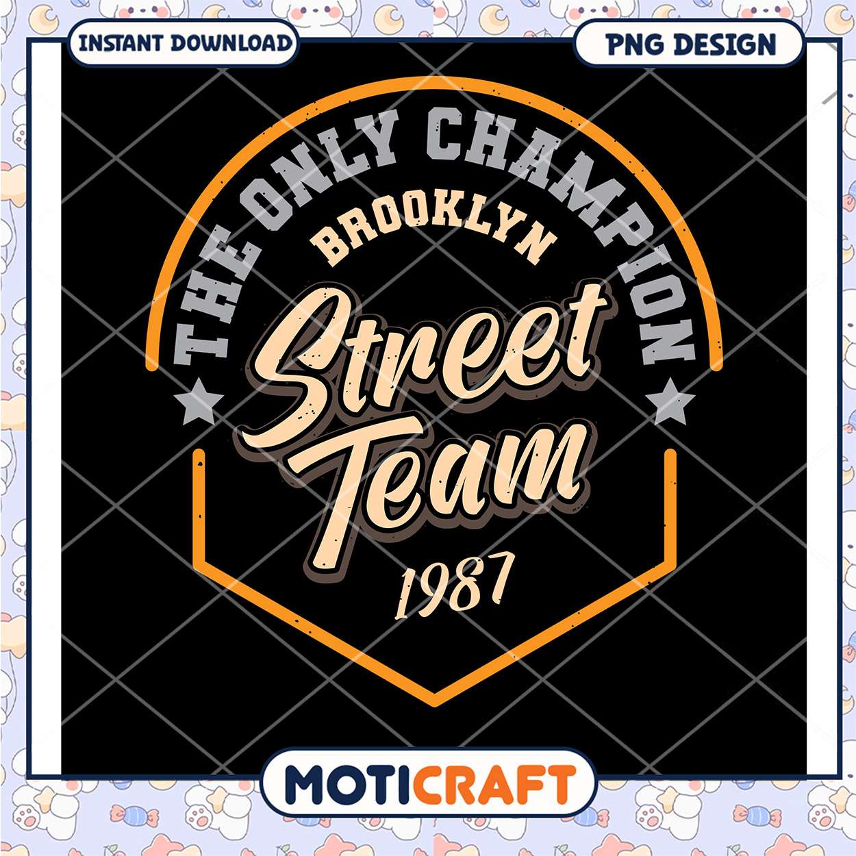 Brooklyn Street Team 1987 PNG Design Brooklyn Street Team 1987 PNG Design