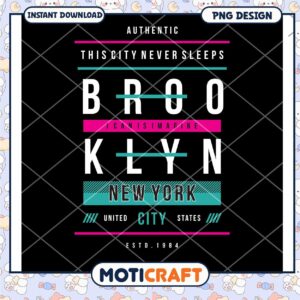 Brooklyn NYC PNG Design Instant Download