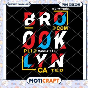 Brooklyn NYC Design PNG Instant Download