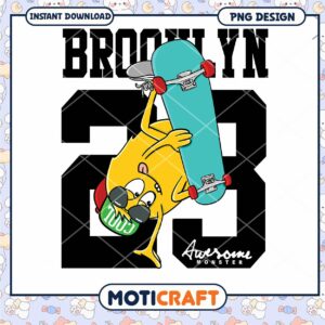 Brooklyn 23 Monster Skateboard PNG