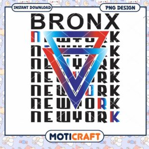 Bronx New York PNG Design Instant Download