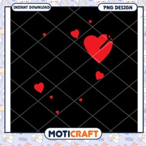 Broken Heart PNG Design Instant Download