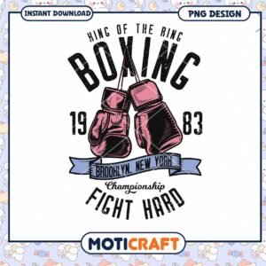 Boxing Gloves PNG Design 1983 Brooklyn
