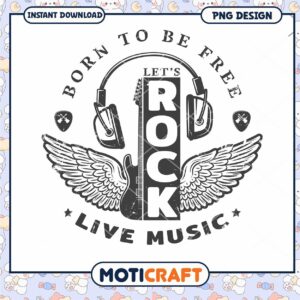 Born to be Free Rock Music PNG