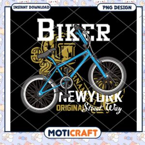 BMX Bike PNG Design New York Style