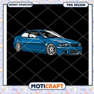 BMW M3 PNG Design Instant Download