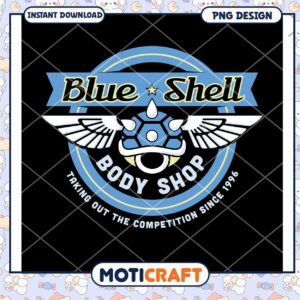 Blue Shell Body Shop PNG Logo