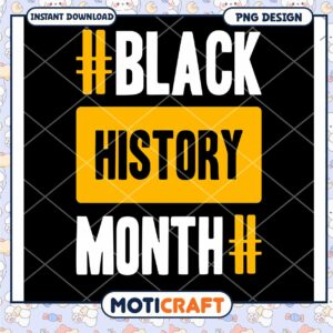 Black History Month PNG Design
