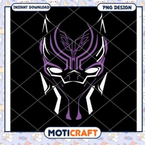 Black Panther Mask PNG Design