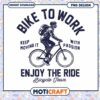 Bike To Work PNG Design Instant Download
