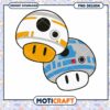 BB8 R2D2 Mushroom PNG Design