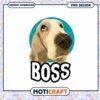 Basset Hound Boss PNG Design